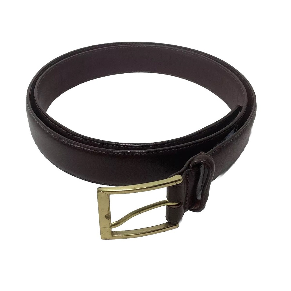 BRIGHTON Mens USA 36103 ANILINA Brown COWHIDE GLOVE LEATHER DRESS BELT Sz40
